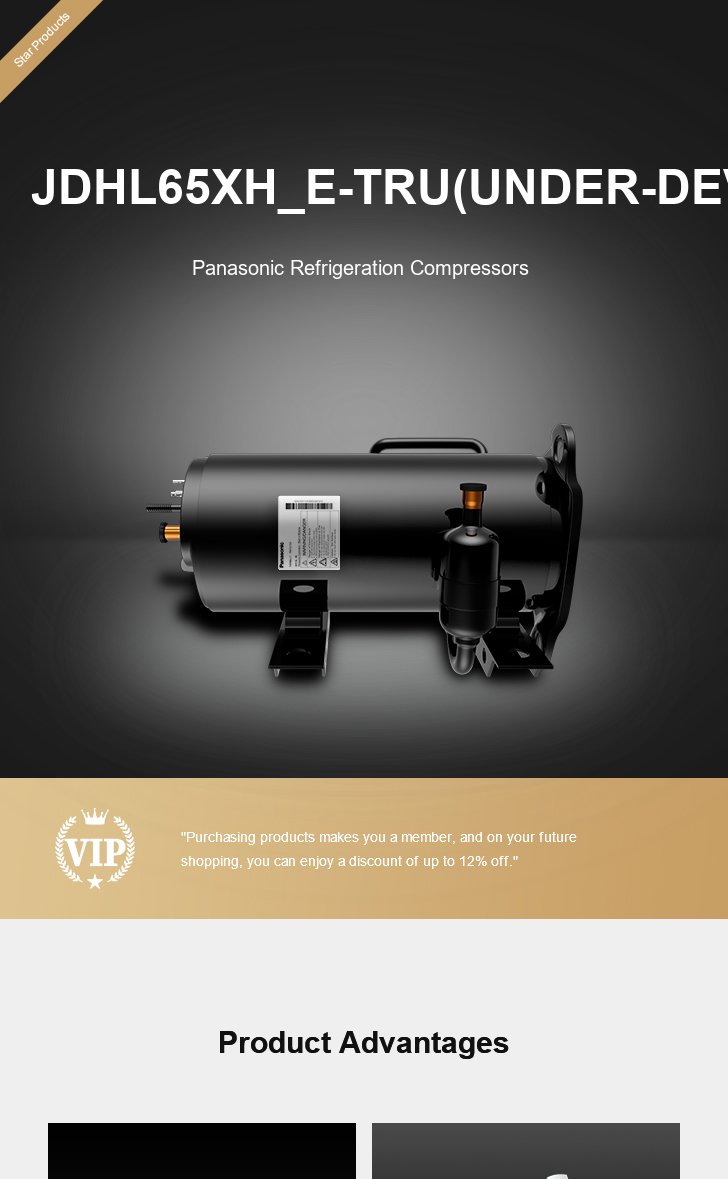 Panasonic Compressor JDHL65XH_E-TRU(UNDER-DEV), technical parameters pdf, structure diagram